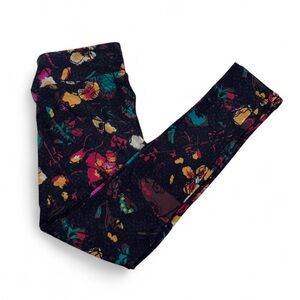 LuLaRoe Kids Leggings with Colorful Floral Design